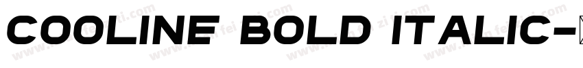 Cooline Bold Italic字体转换